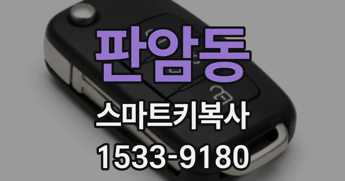 판암동 스마트키복사