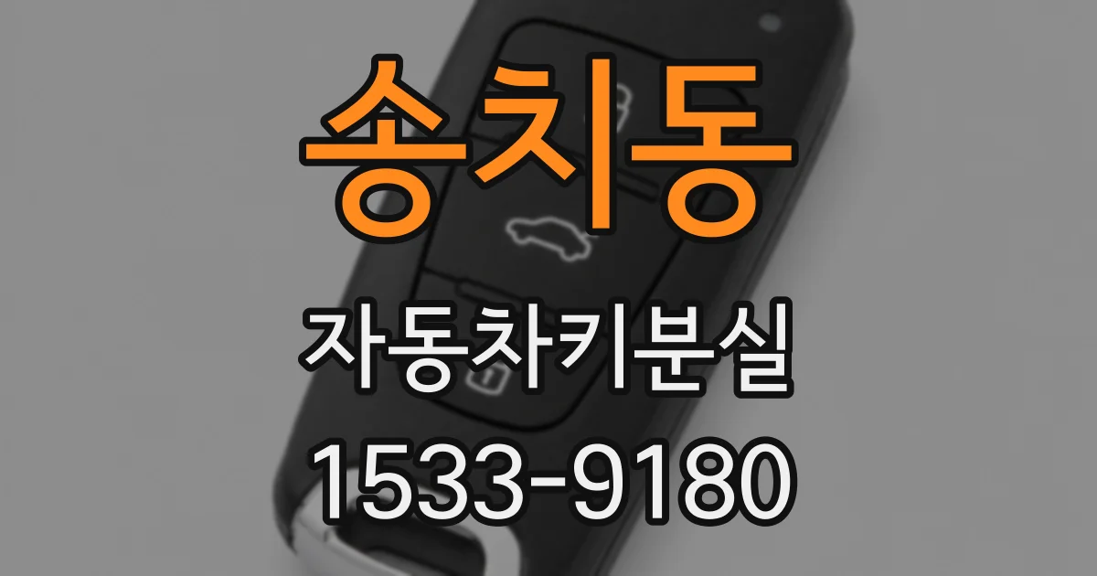 송치동 자동차키분실