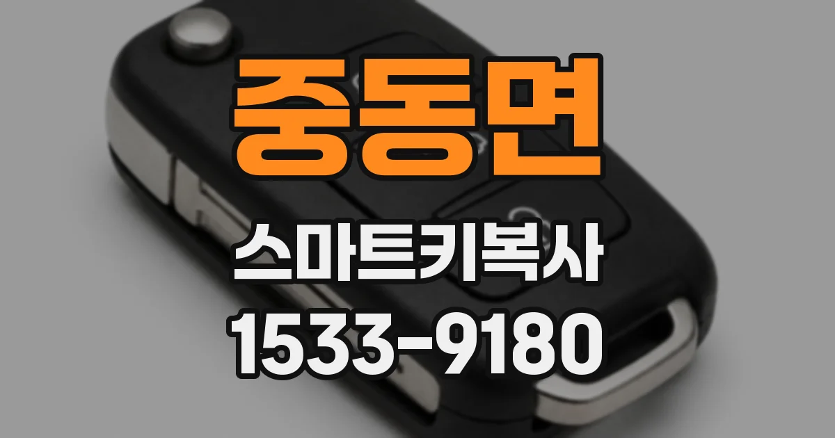중동면 스마트키복사