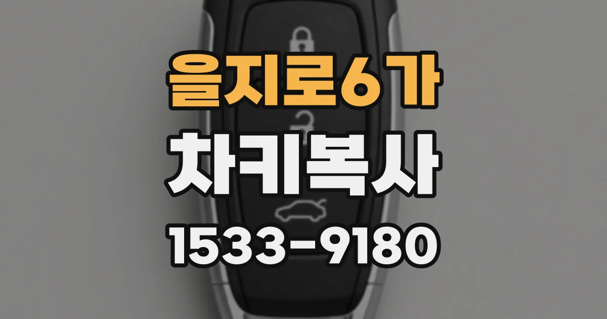 을지로6가 차키복사