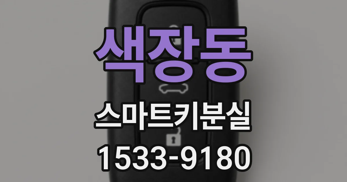 색장동 스마트키분실