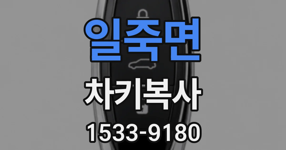 일죽면 차키복사