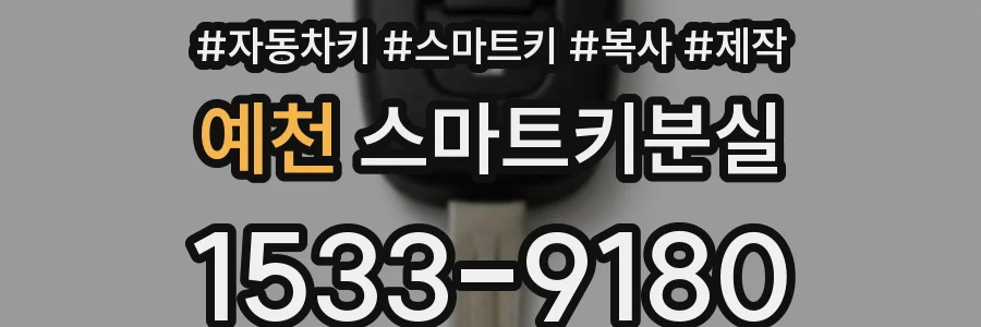 예천 스마트키분실