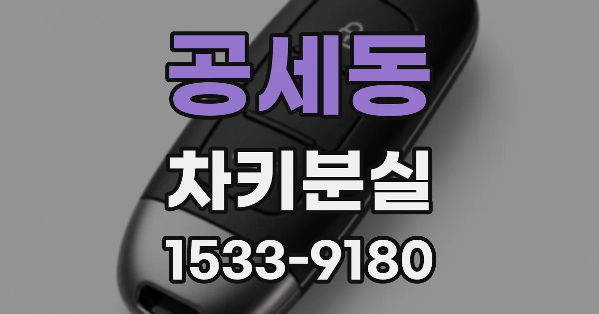 공세동 차키분실