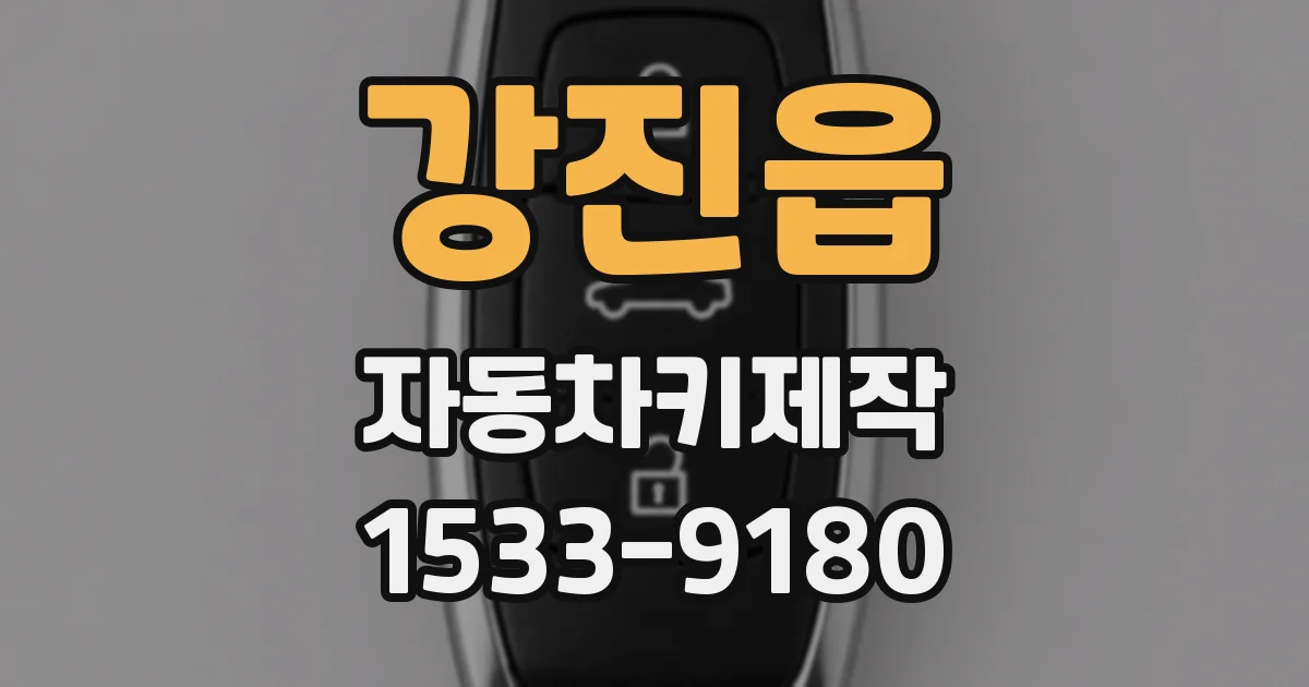 강진읍 자동차키제작