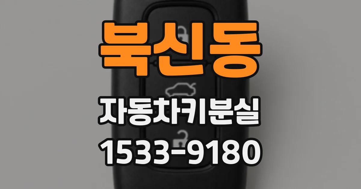 북신동 자동차키분실