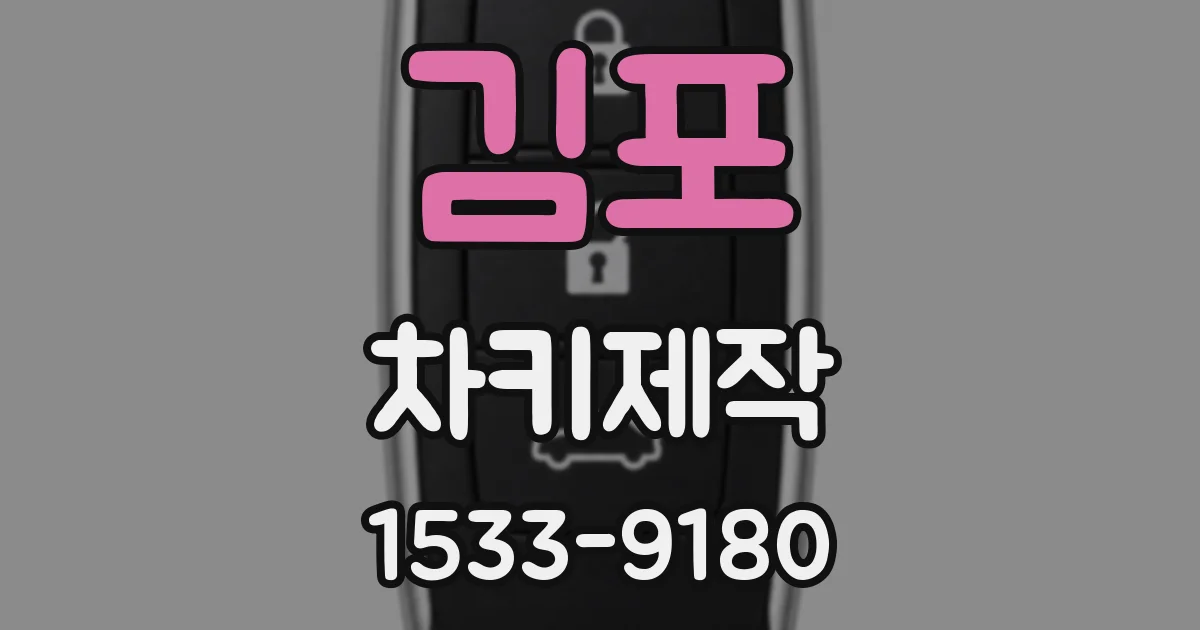 김포 차키제작