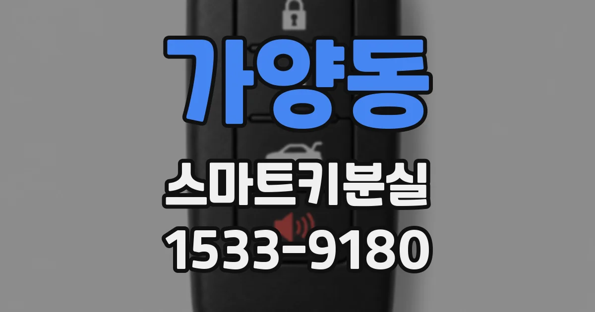 가양동 스마트키분실