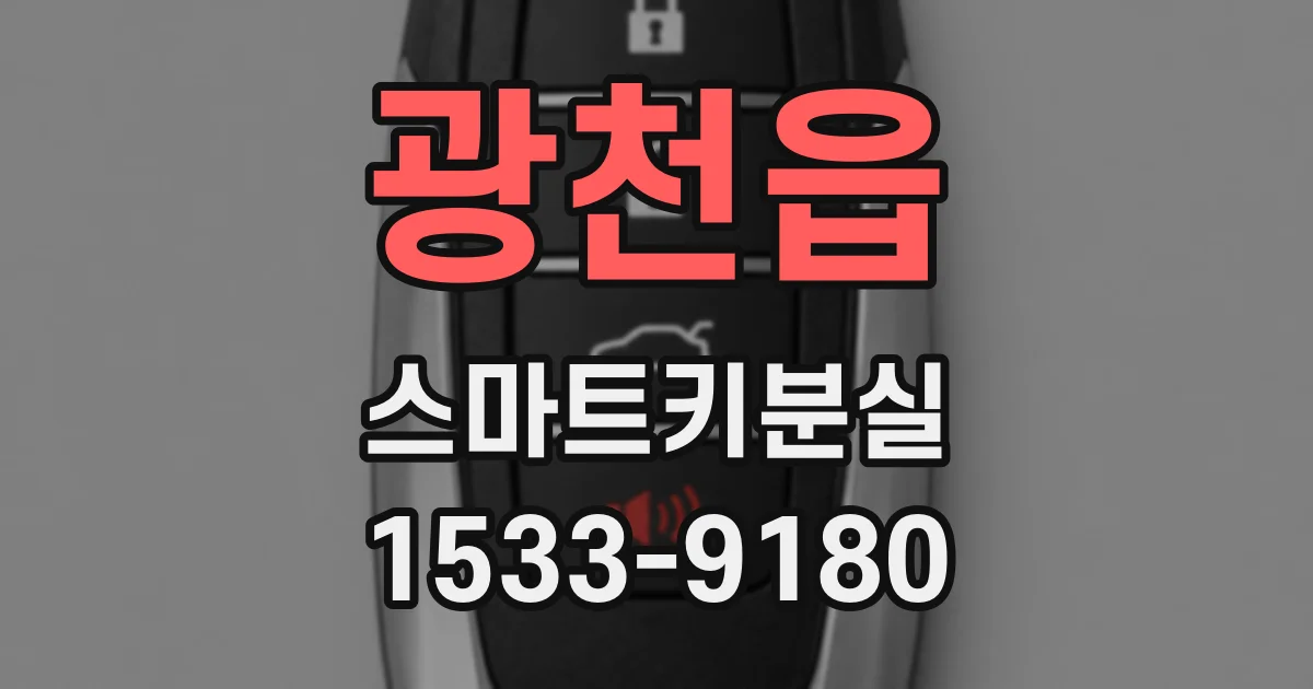 광천읍 스마트키분실