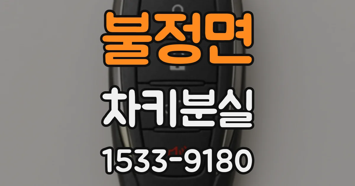 불정면 차키분실