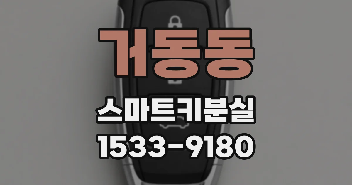 거동동 스마트키분실