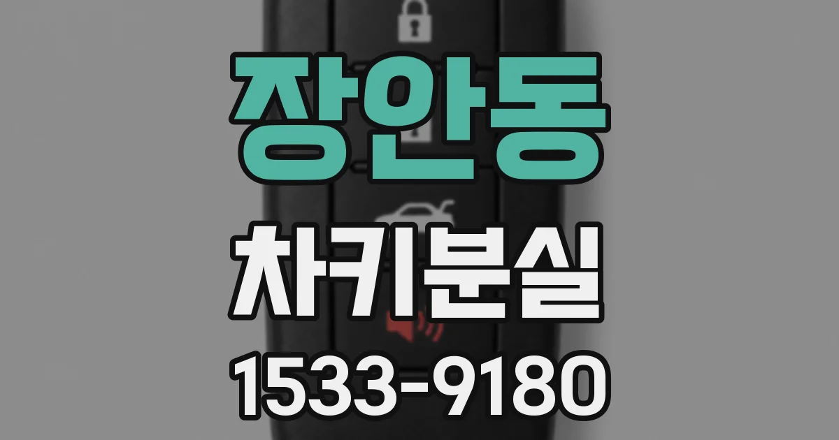 장안동 차키분실