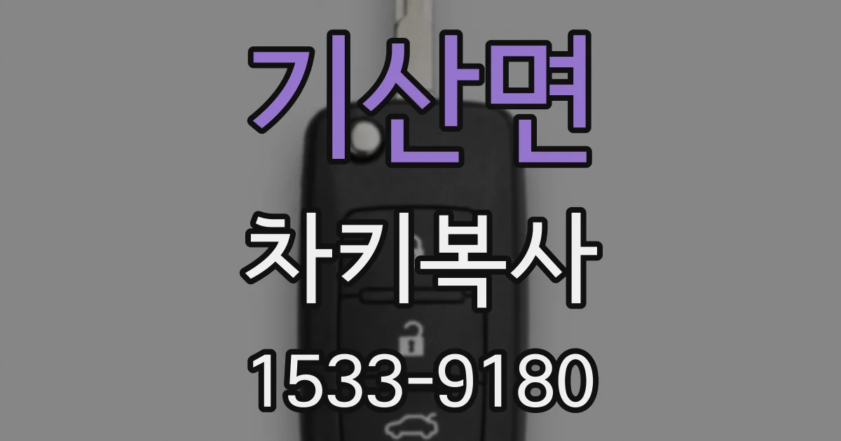 기산면 차키복사