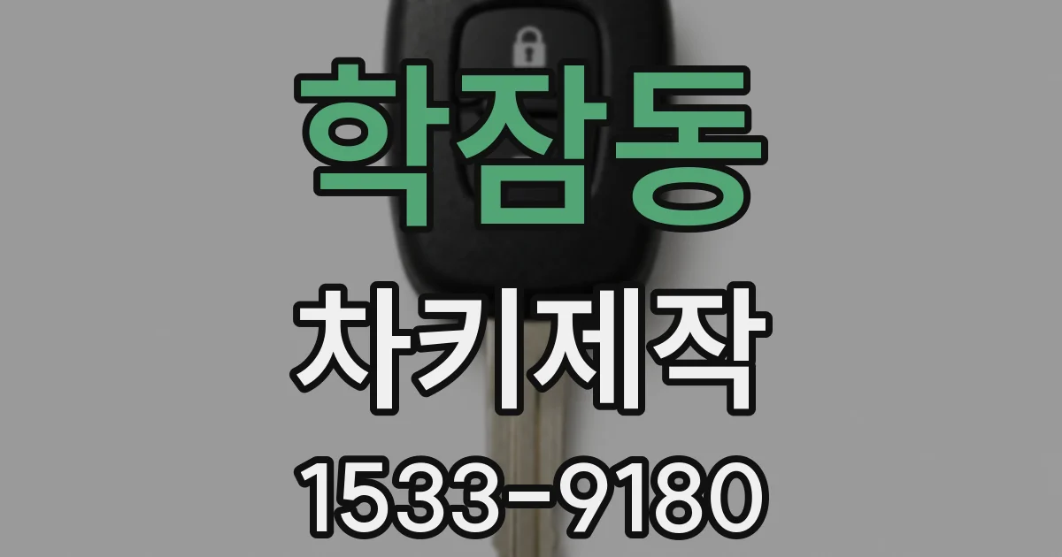 학잠동 차키제작