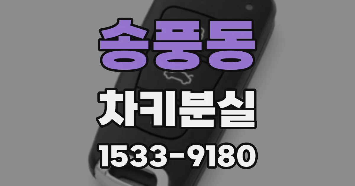 송풍동 차키분실