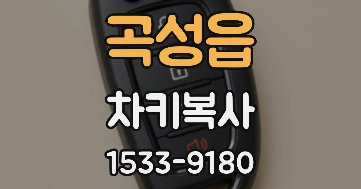 곡성읍 차키복사
