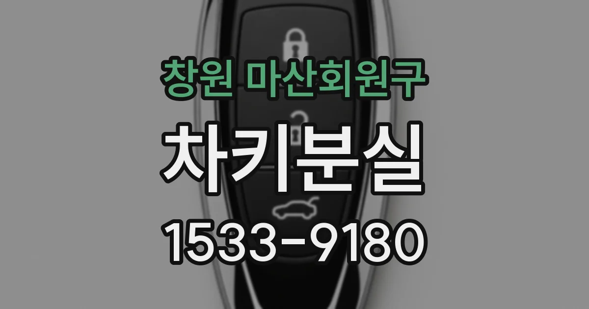 창원 마산회원구 차키분실