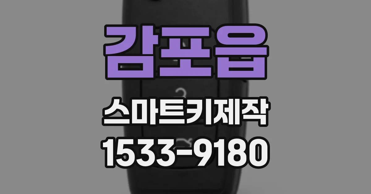 감포읍 스마트키제작