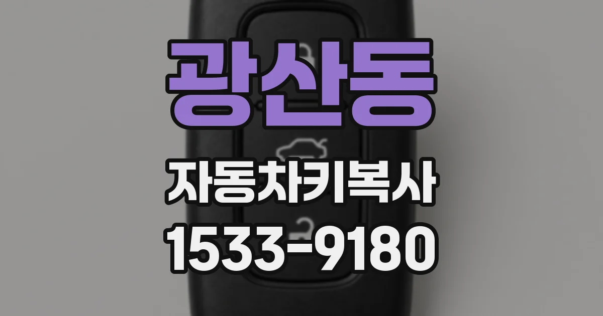 광산동 자동차키복사