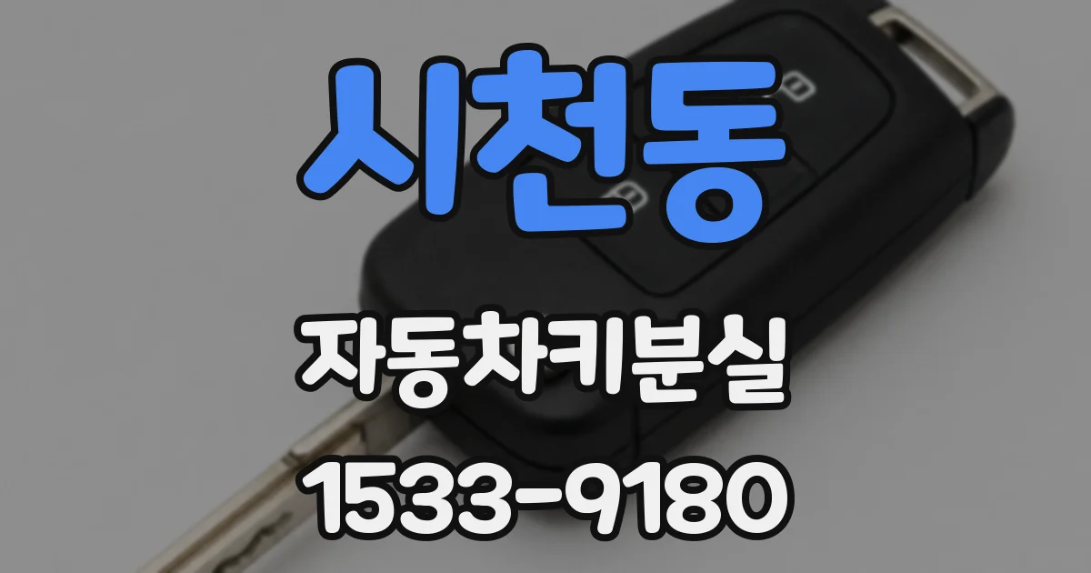 시천동 자동차키분실