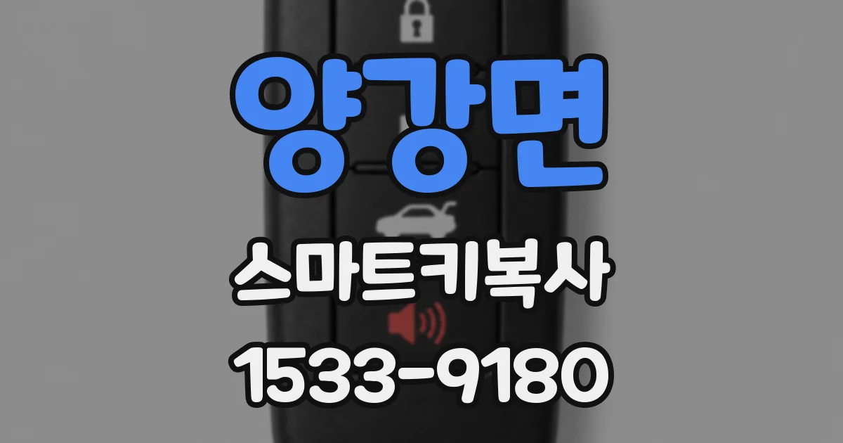 양강면 스마트키복사