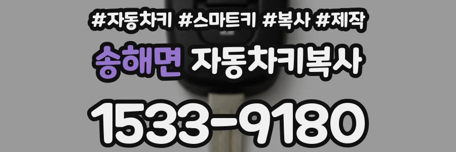 송해면 자동차키복사