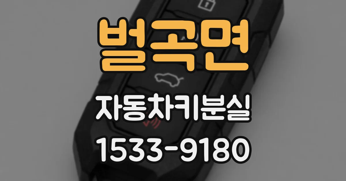 벌곡면 자동차키분실