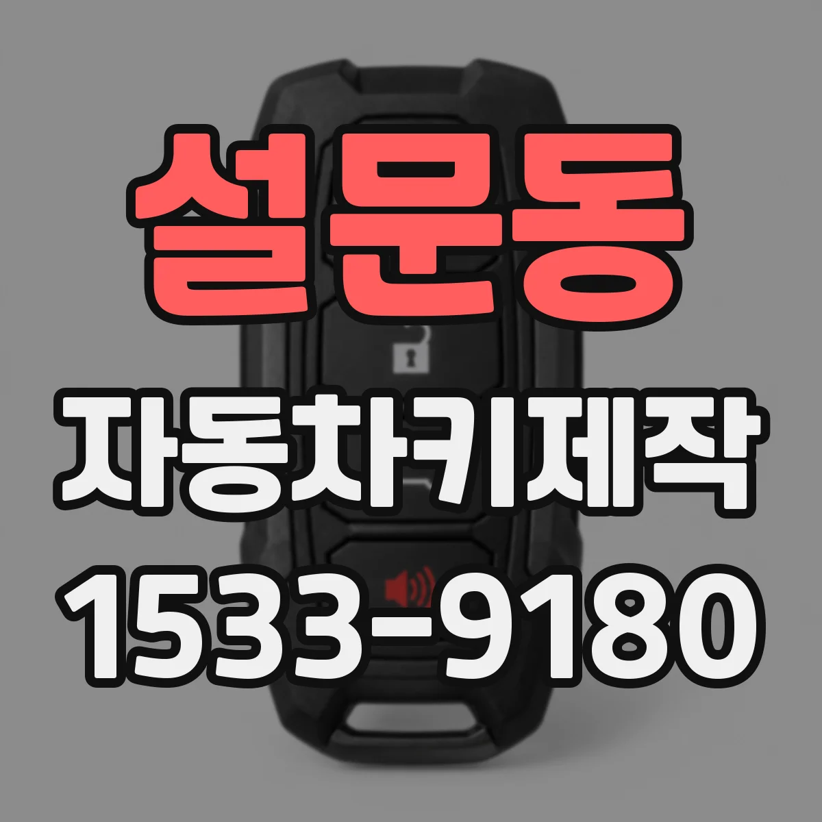 설문동 자동차키제작