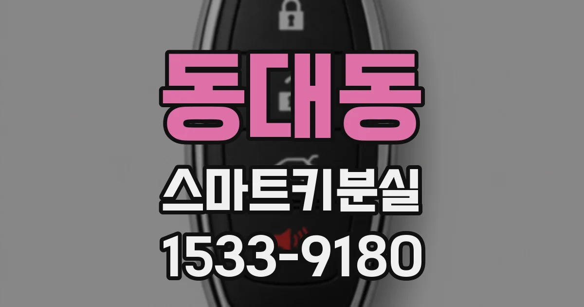 동대동 스마트키분실