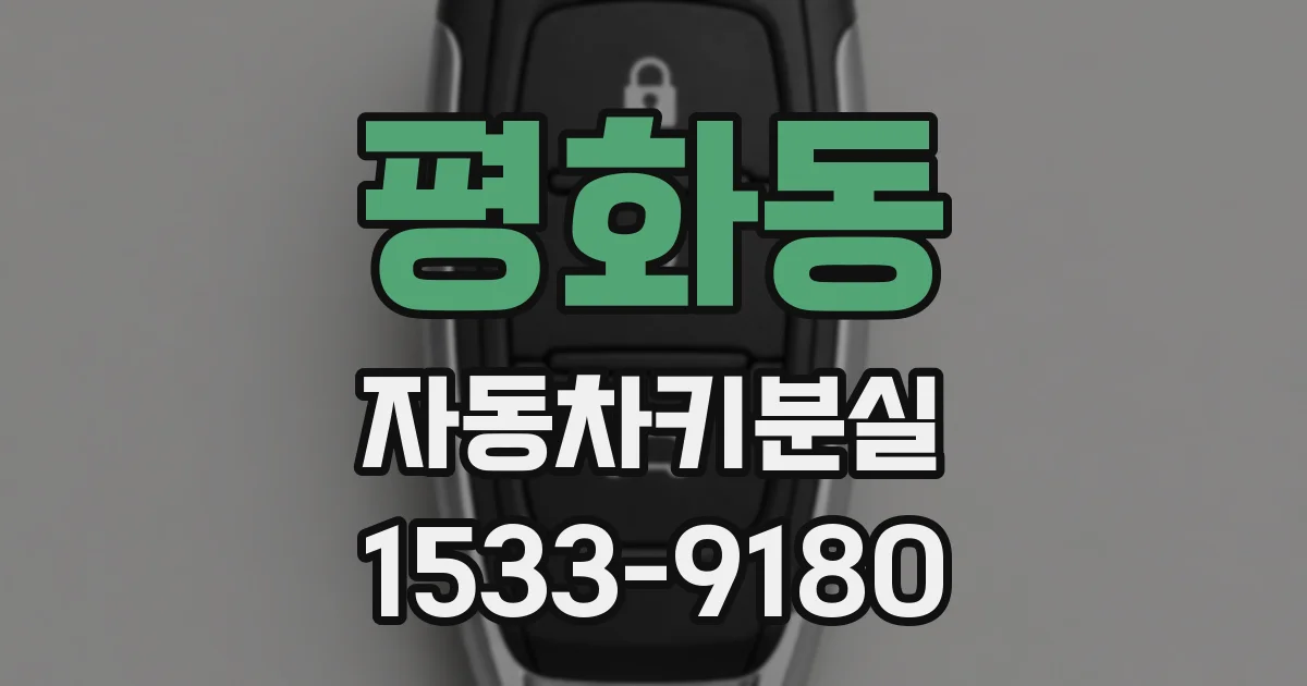 평화동 자동차키분실