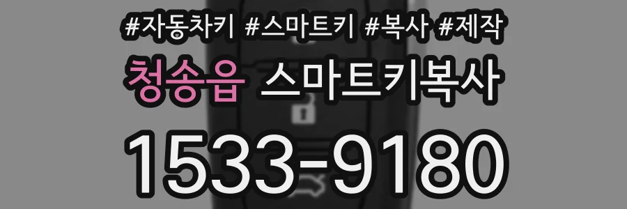 청송읍 스마트키복사