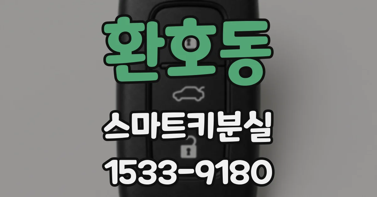 환호동 스마트키분실