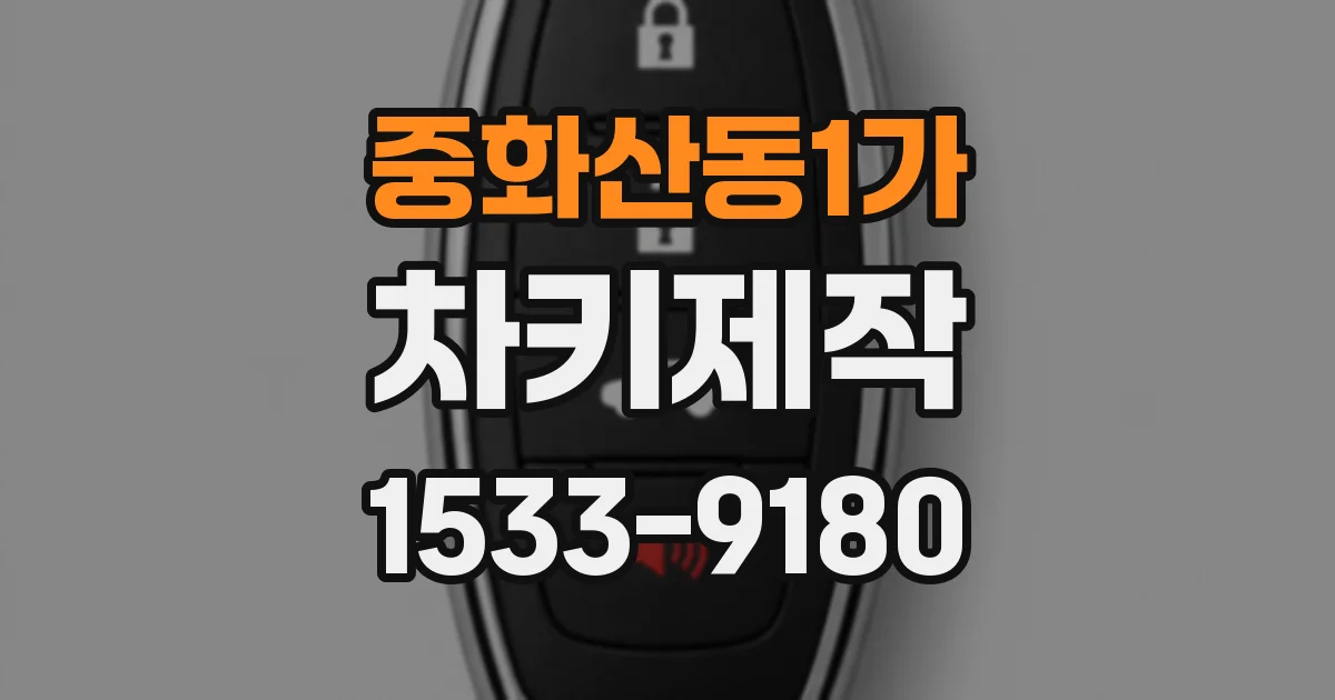 중화산동1가 차키제작