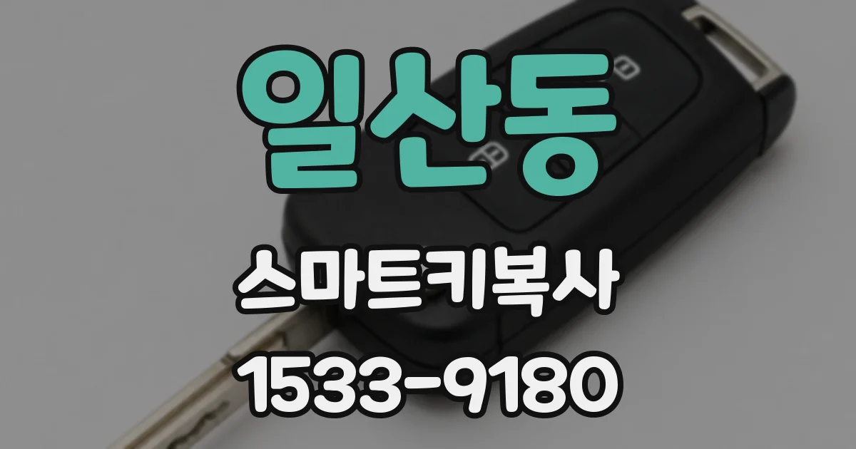 일산동 스마트키복사