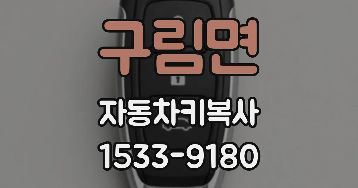 구림면 자동차키복사