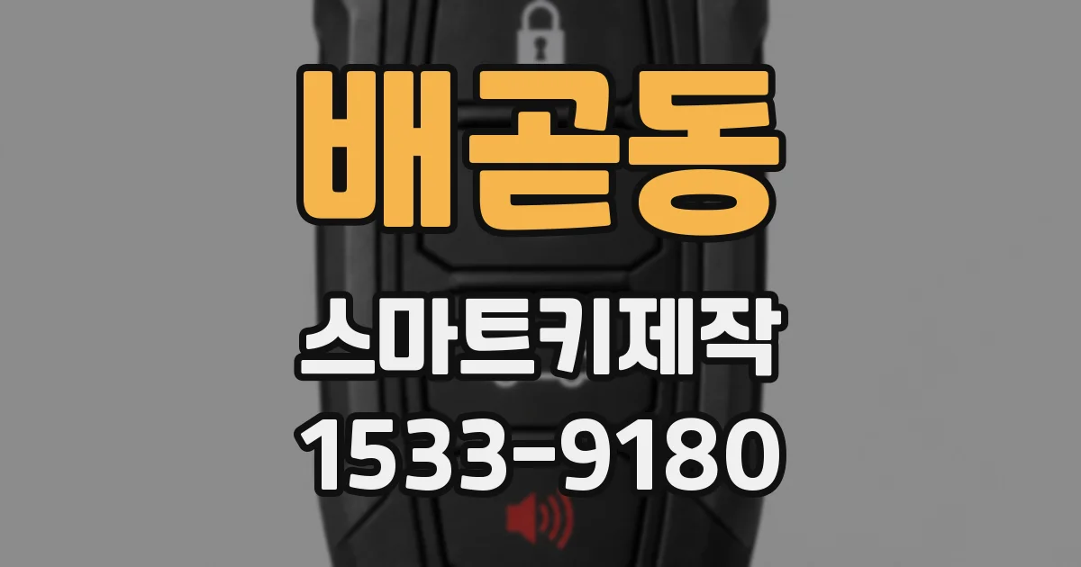 배곧동 스마트키제작