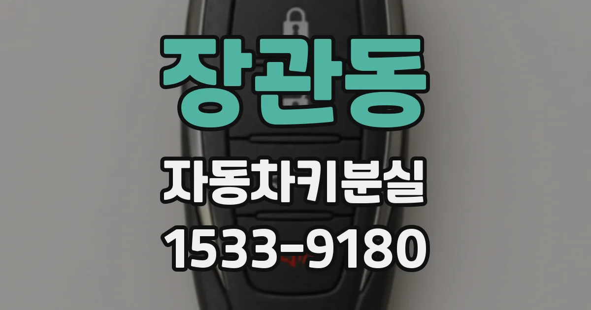 장관동 자동차키분실