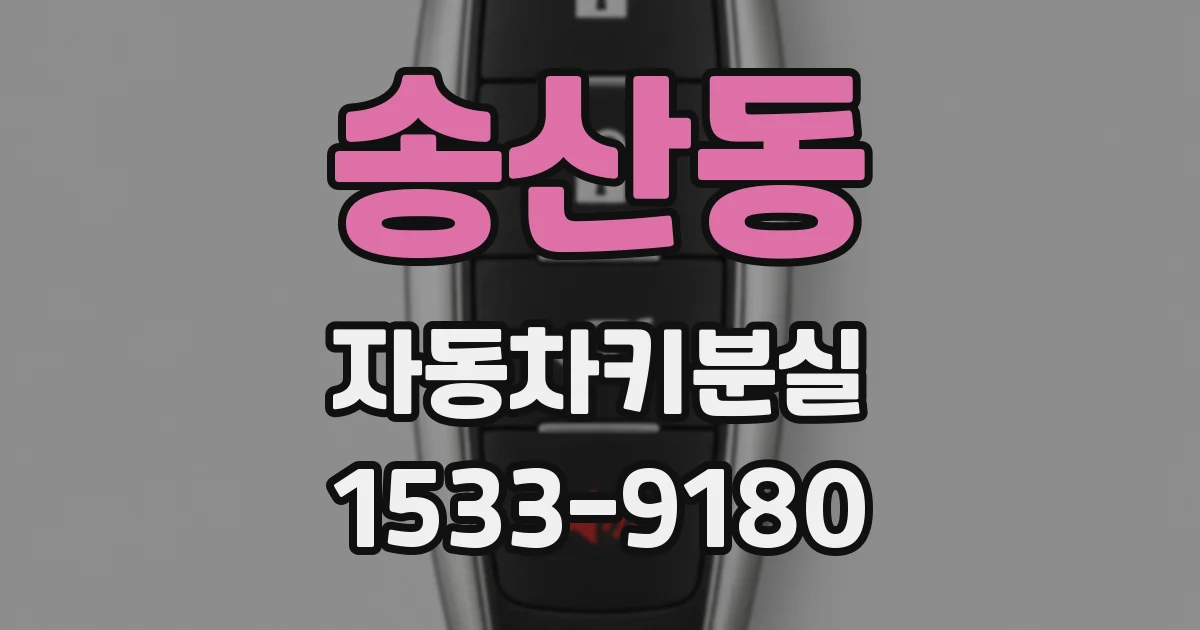 송산동 자동차키분실