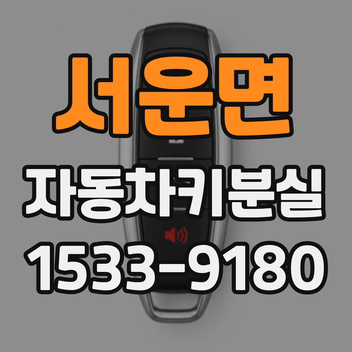서운면 자동차키분실
