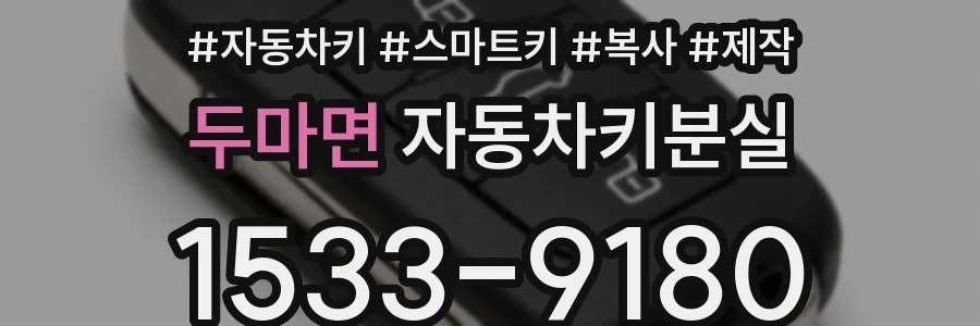 두마면 자동차키분실