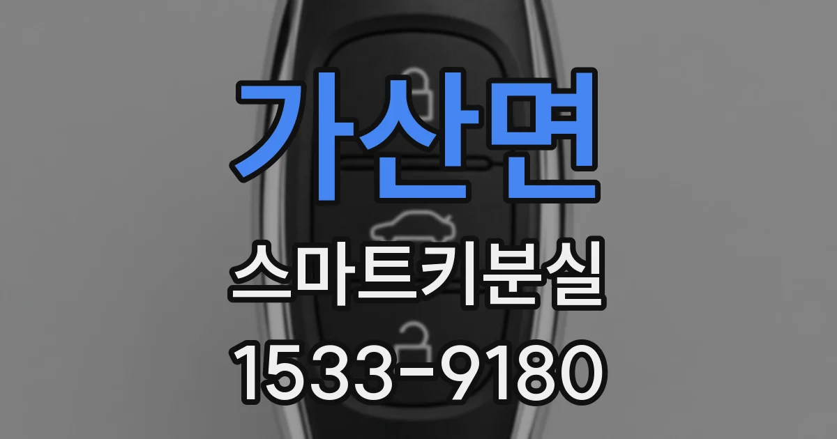 가산면 스마트키분실
