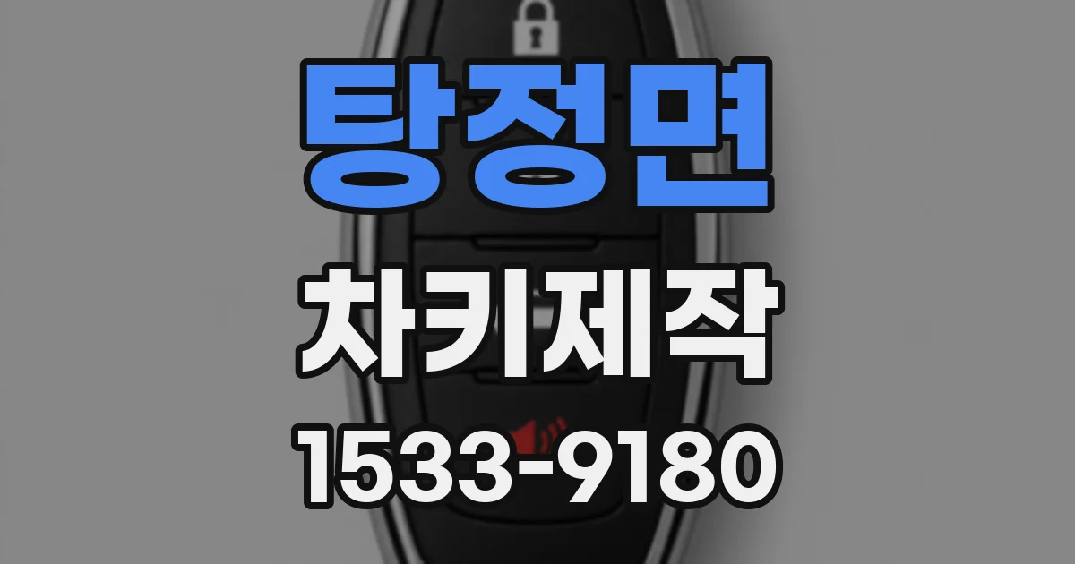 탕정면 차키제작
