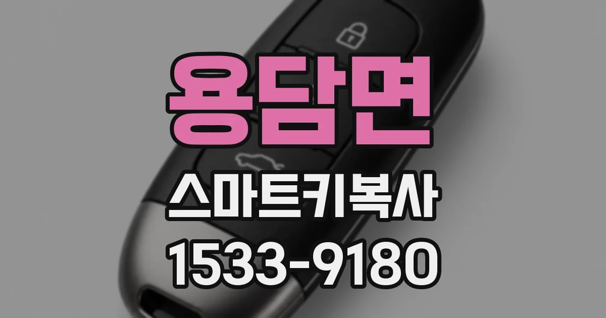 용담면 스마트키복사