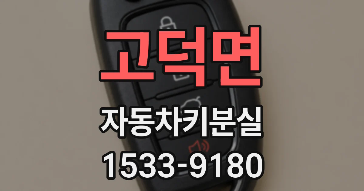 고덕면 자동차키분실