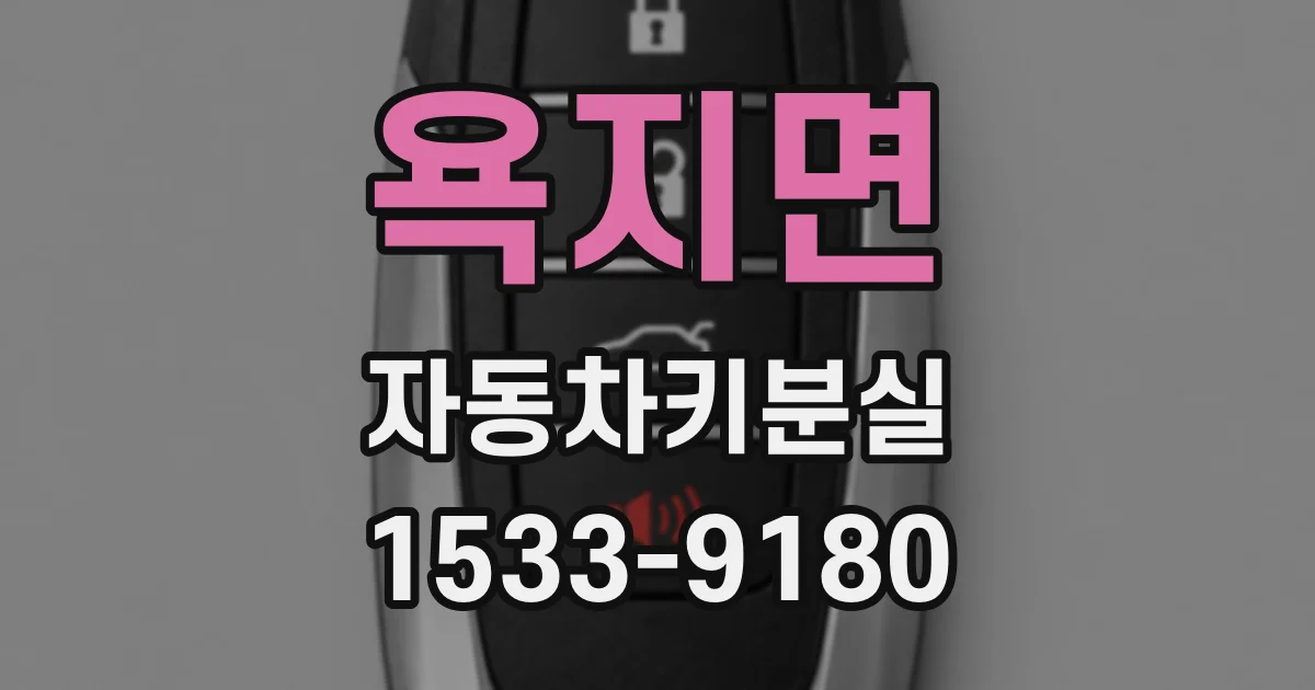 욕지면 자동차키분실