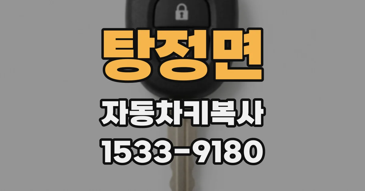 탕정면 자동차키복사