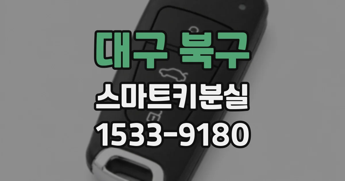 대구 북구 스마트키분실