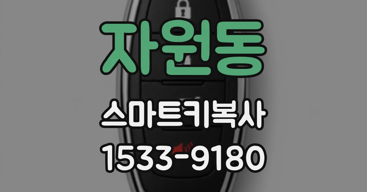 자원동 스마트키복사
