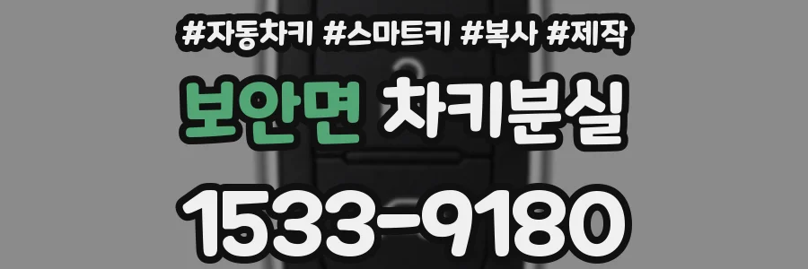 보안면 차키분실