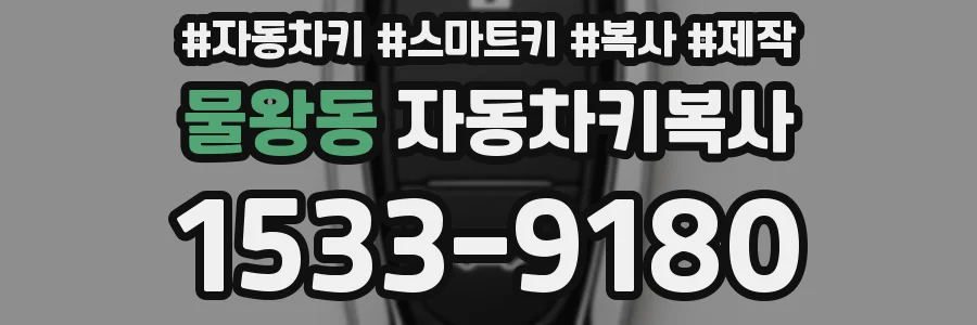 물왕동 자동차키복사